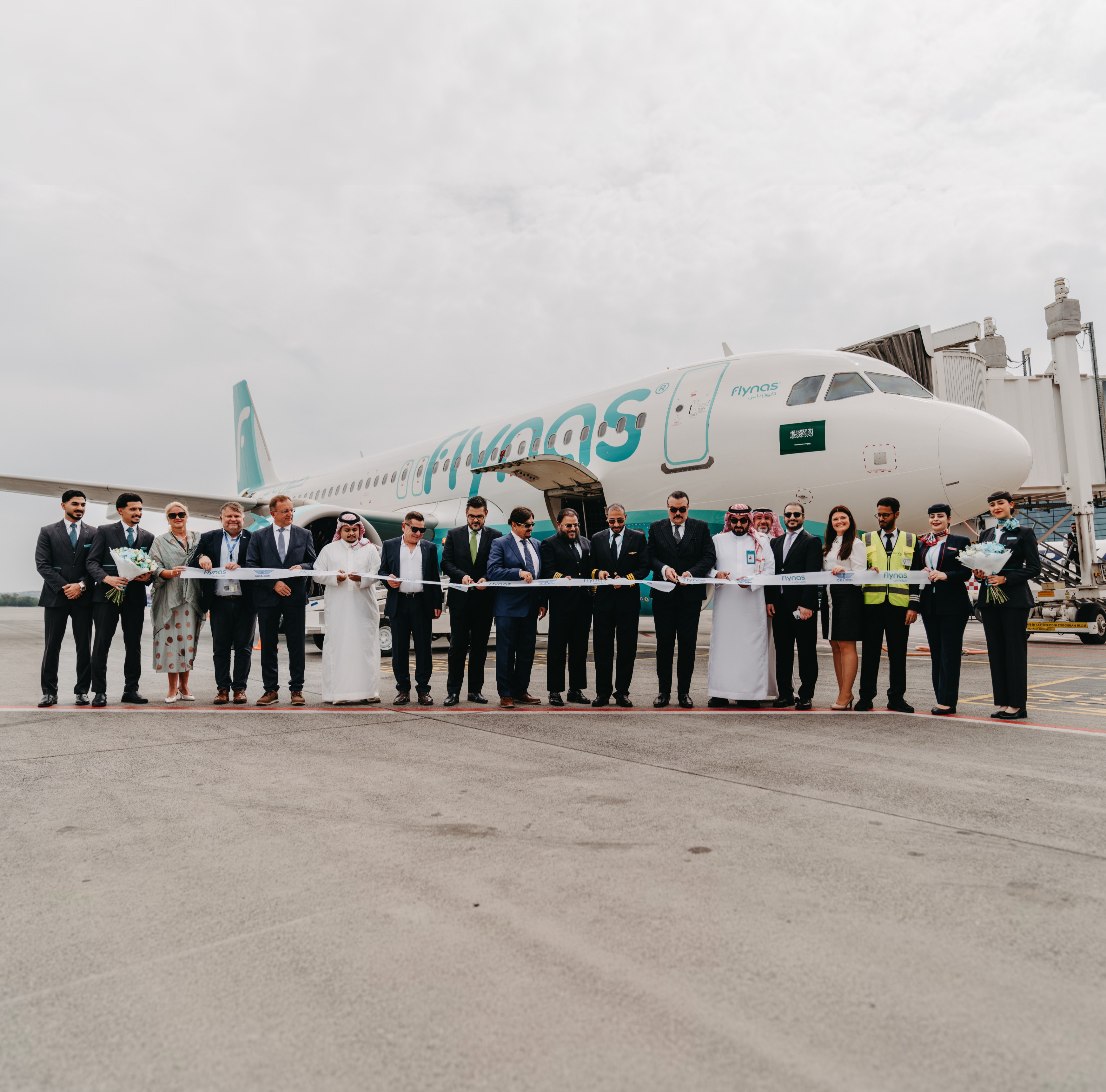 Çelebi Havacılık, flynas’ın İlk Riyad - Budapeşte Uçuşunu Karşıladı